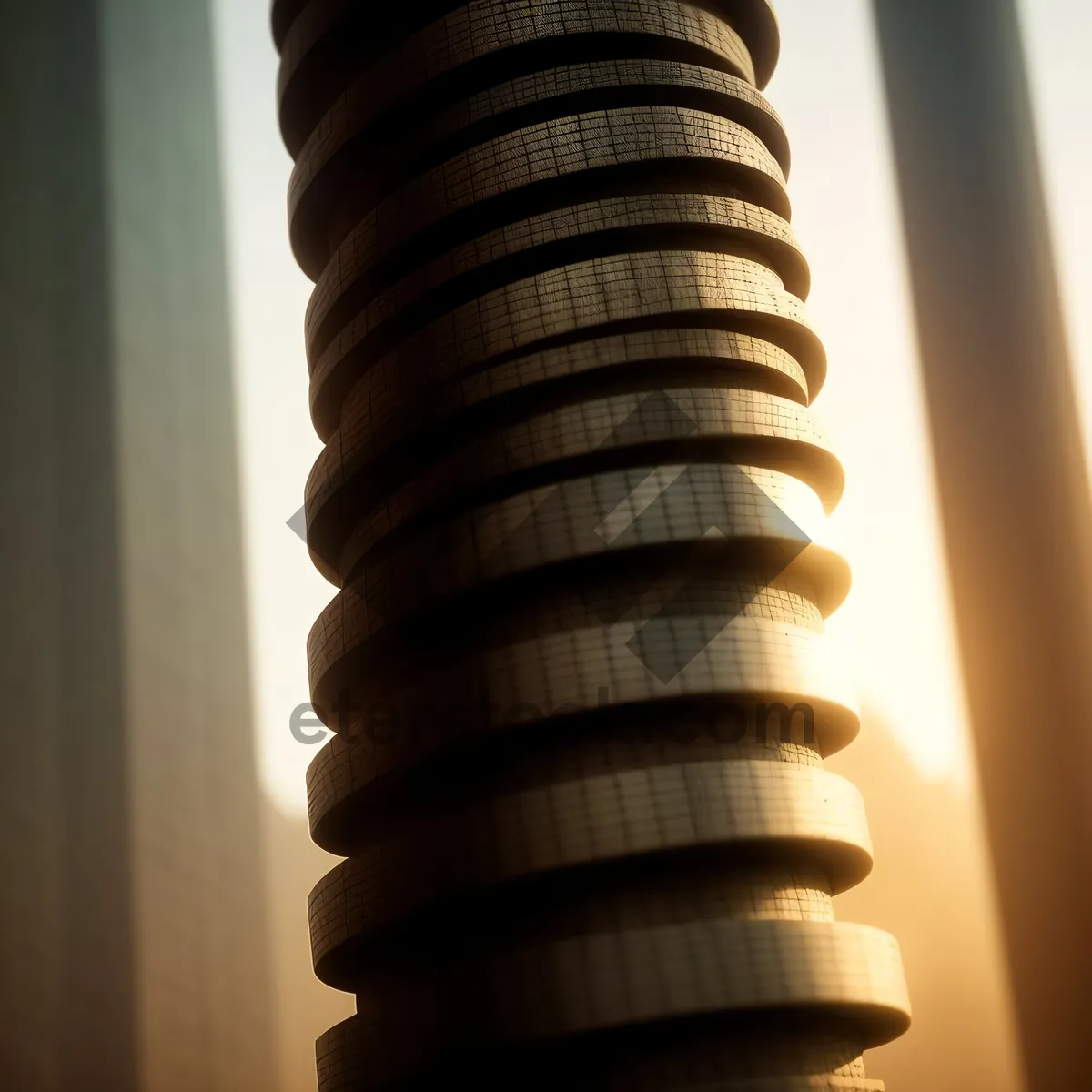 Picture of Metal Coil Spring Structure: Supportive Elastic Device for Finance