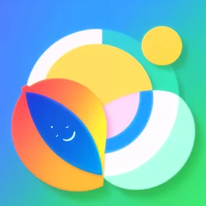 Vibrant Round Web Button Set: Shiny, Glassy Icons