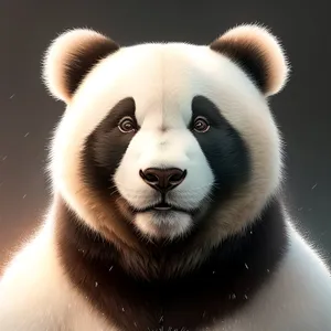 Cute Giant Panda Bear with Endangered Status