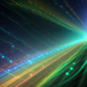 Futuristic Laser Ray Explosion: Vibrant Energy in Motion