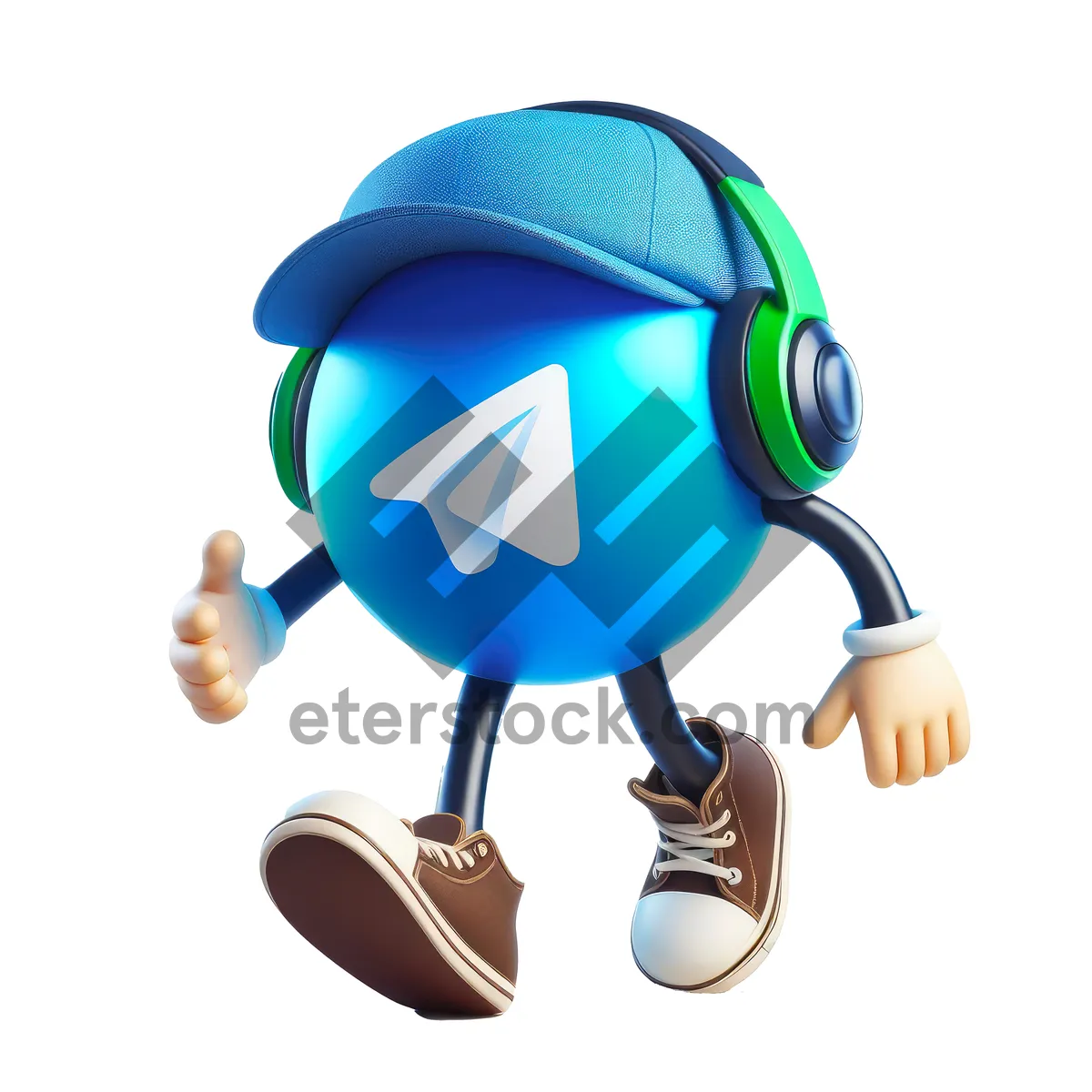 Picture of 3D Cartoon Man Icon Art Illustration