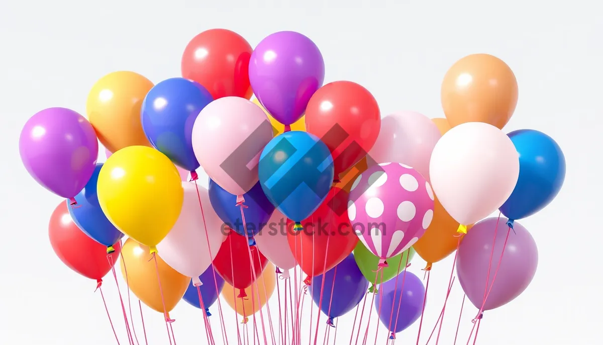 Picture of Colorful birthday party balloon set design