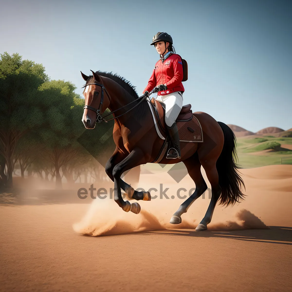 Picture of Stallion in Sunset Equestrian Competition