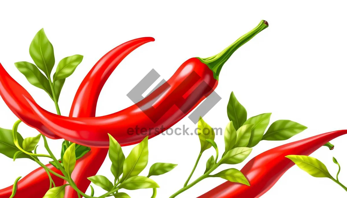 Picture of Fresh Colorful Vegetarian Spicy Pepper Ingredient