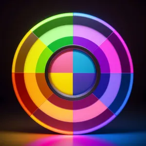 Vibrant Colorful Circle Gradient Wallpaper