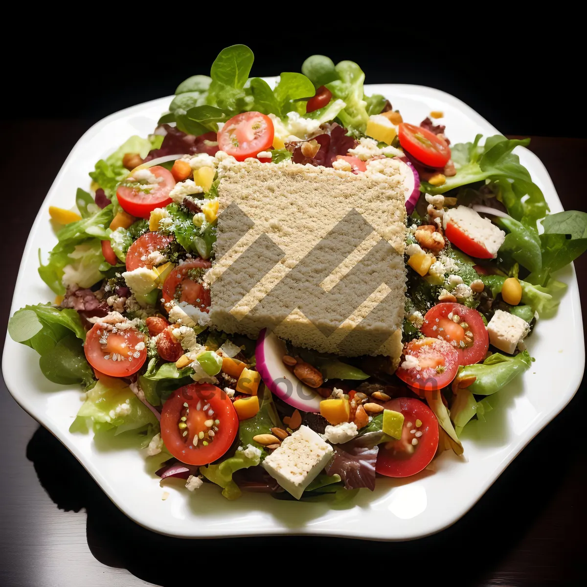 Picture of Healthy Grilled Chicken Salad with Fresh Vegetables