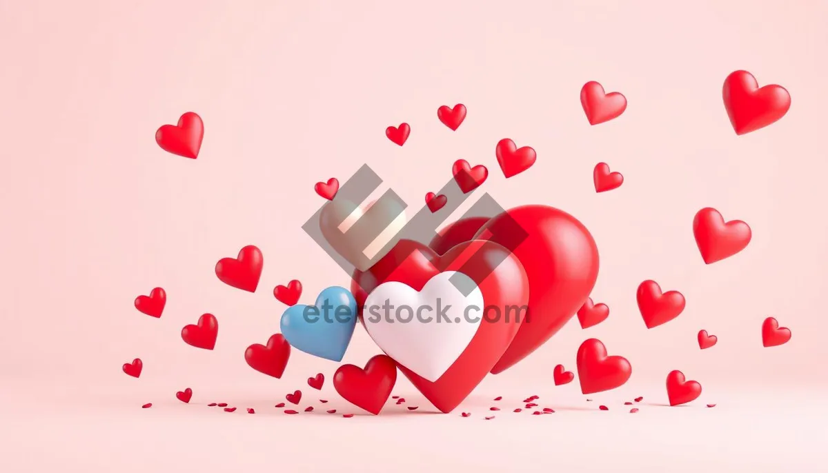 Picture of Valentine's Day Heart Pattern Wallpaper