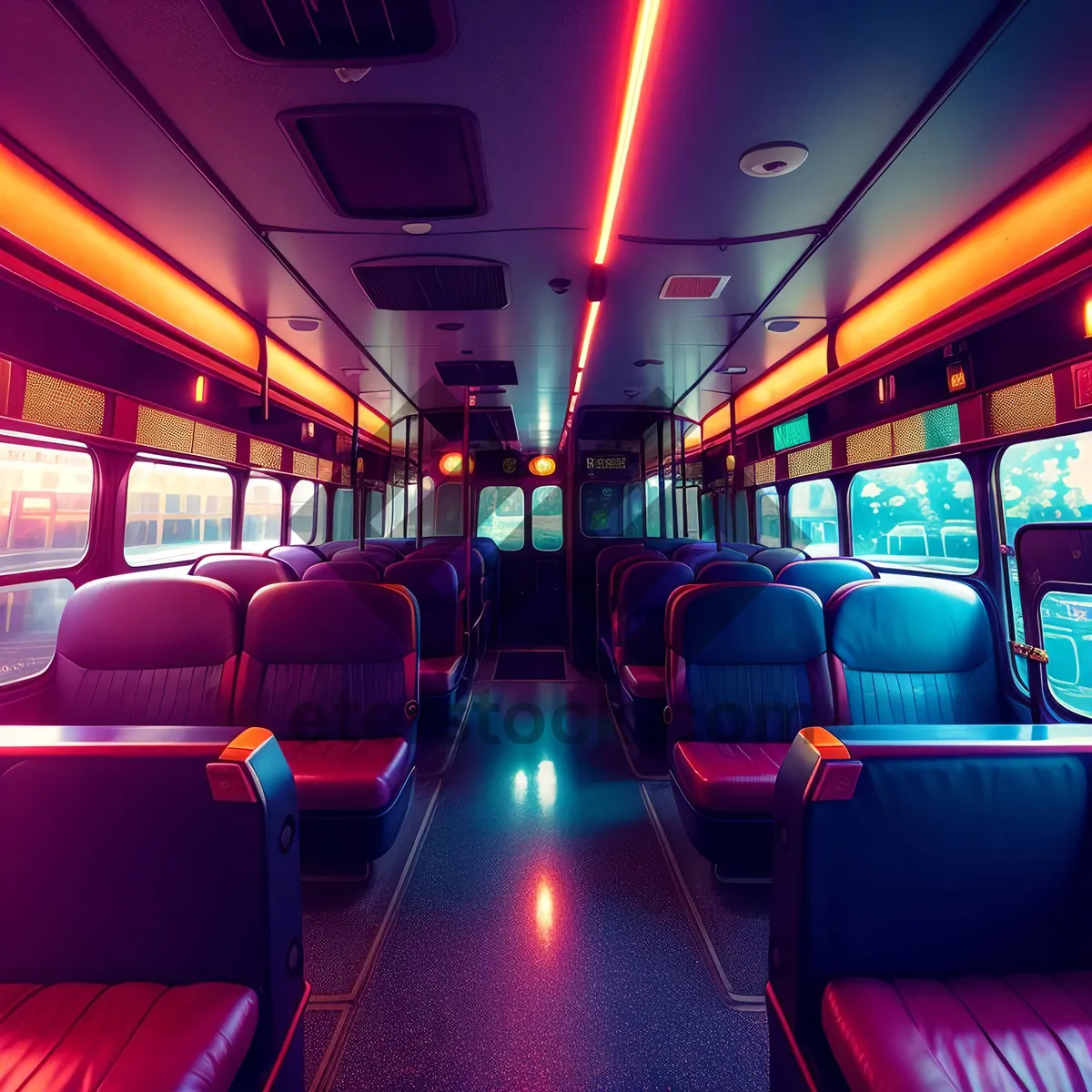 Picture of Fast Urban Transport Blur: Nighttime Light Trails