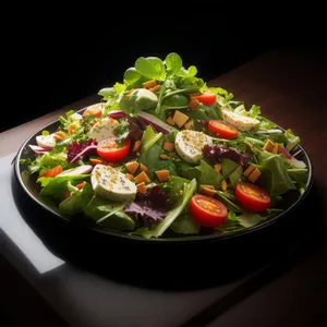 Healthy Vegetable Salad with Fresh Ingredients