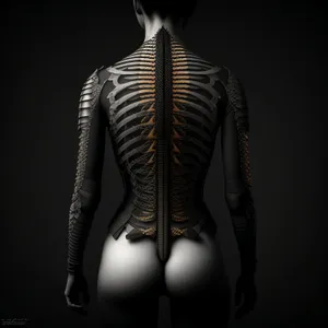 Human Skeleton Anatomy - 3D X-Ray of Male Torso