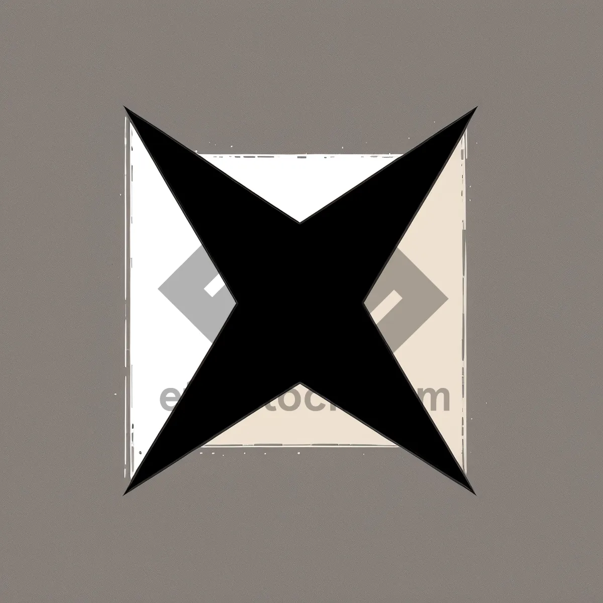 Picture of Decorative Five-Star Symbol Graphic Design