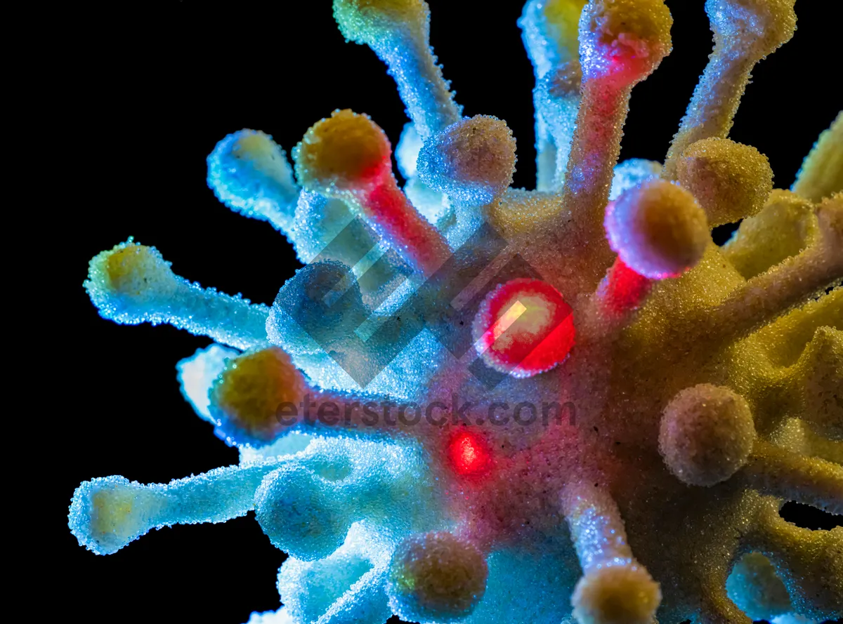 Picture of Tropical sea slug on coral reef underwater habitat.