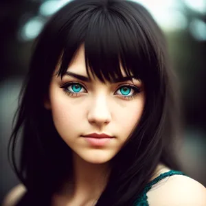 Sultry Brunette Fashion Portrait with Sensual Locks