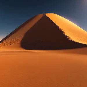 Vast Sunlit Sand Dunes: Adventure in the Desert