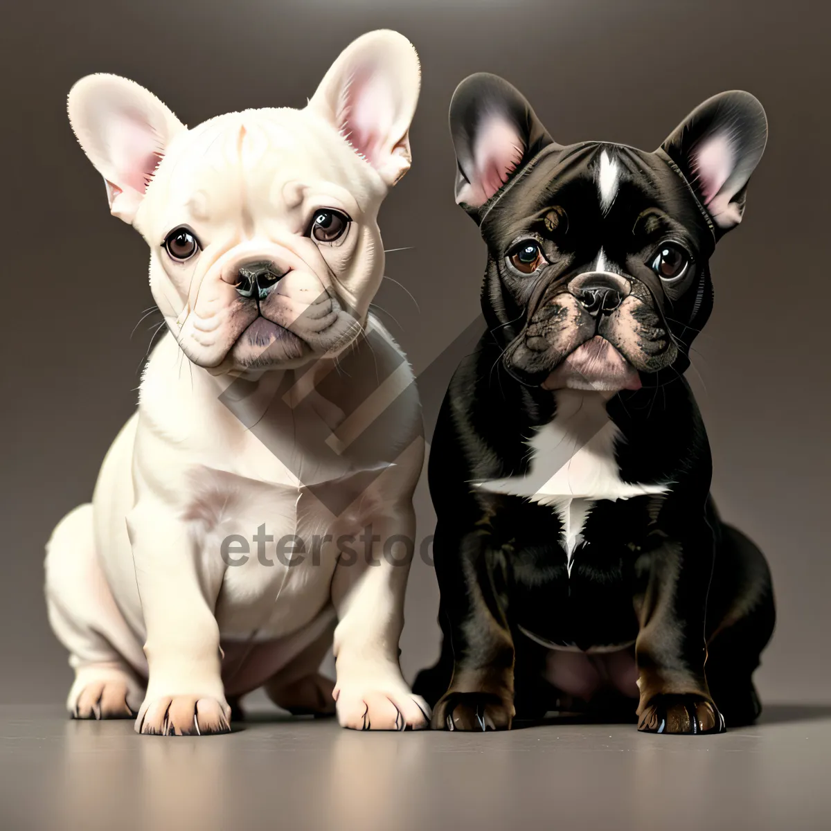 Picture of Irresistible Bulldog Puppy with Charming Wrinkles