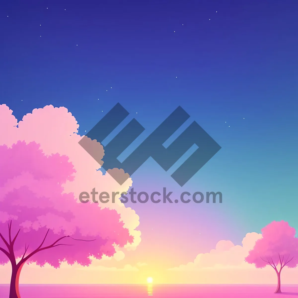 Picture of Summer Sky: Bright Starlit Space Wallpaper Design