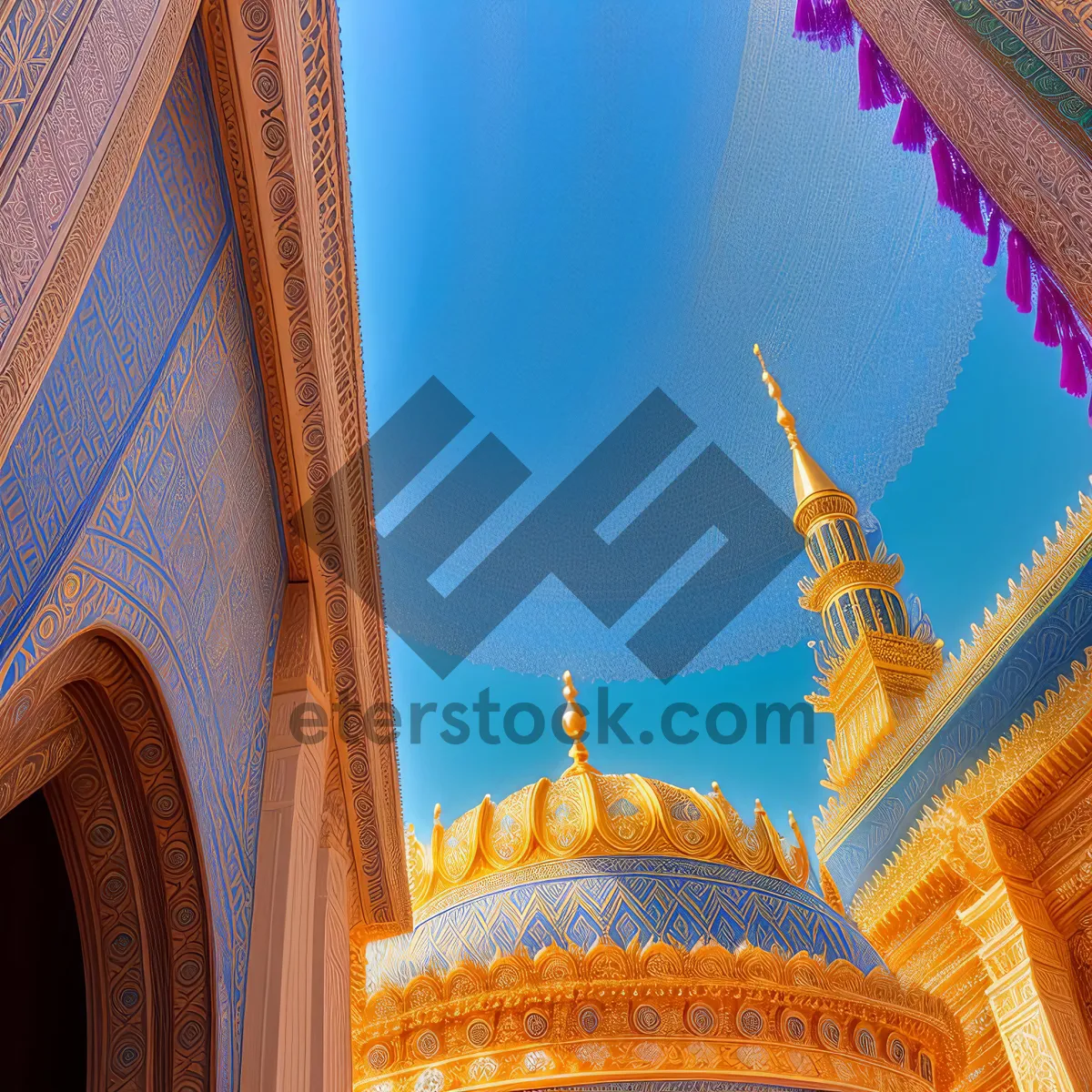 Picture of Glorious Minaret Piercing the Historic City Skyline