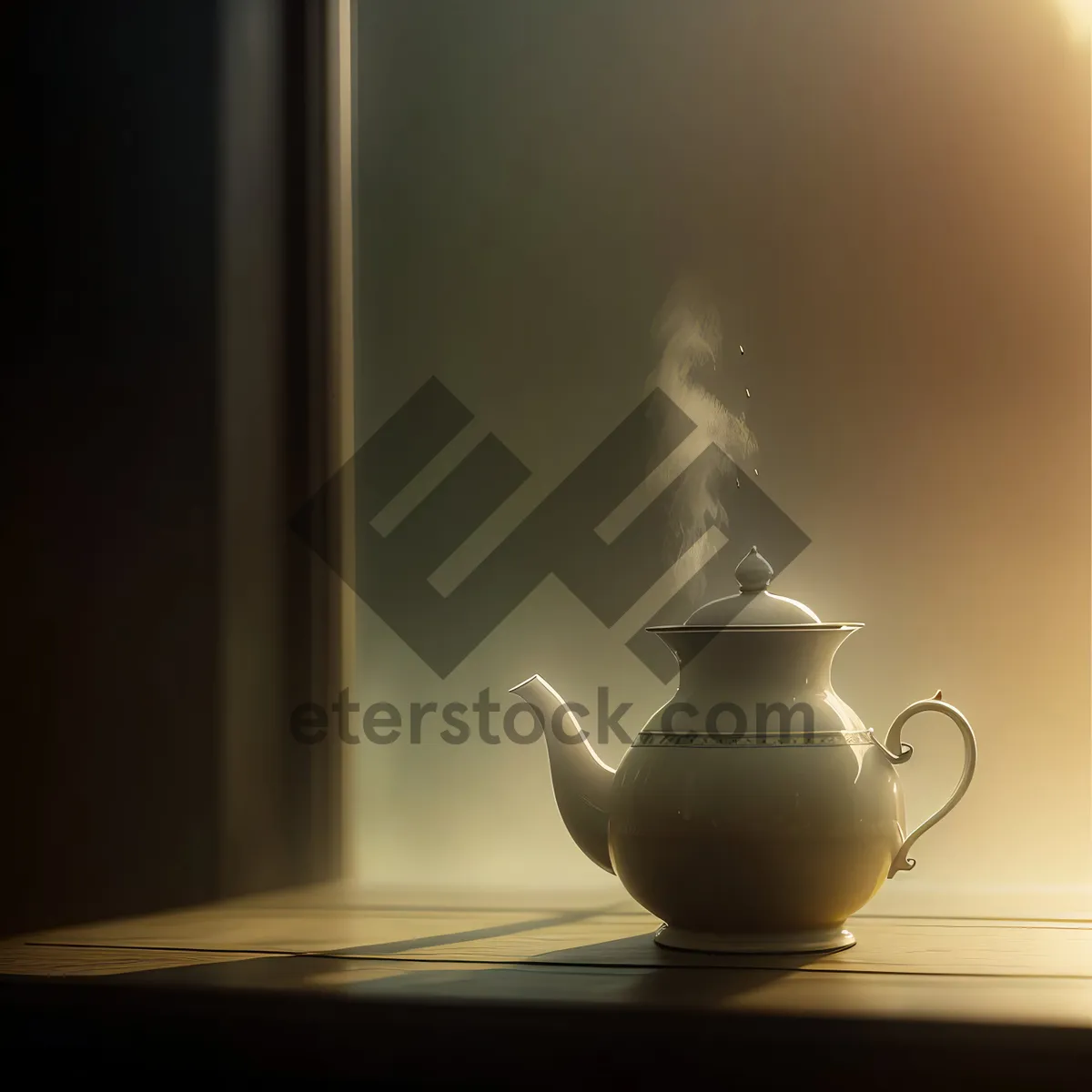 Picture of Hot Morning Brew in Porcelain Cup