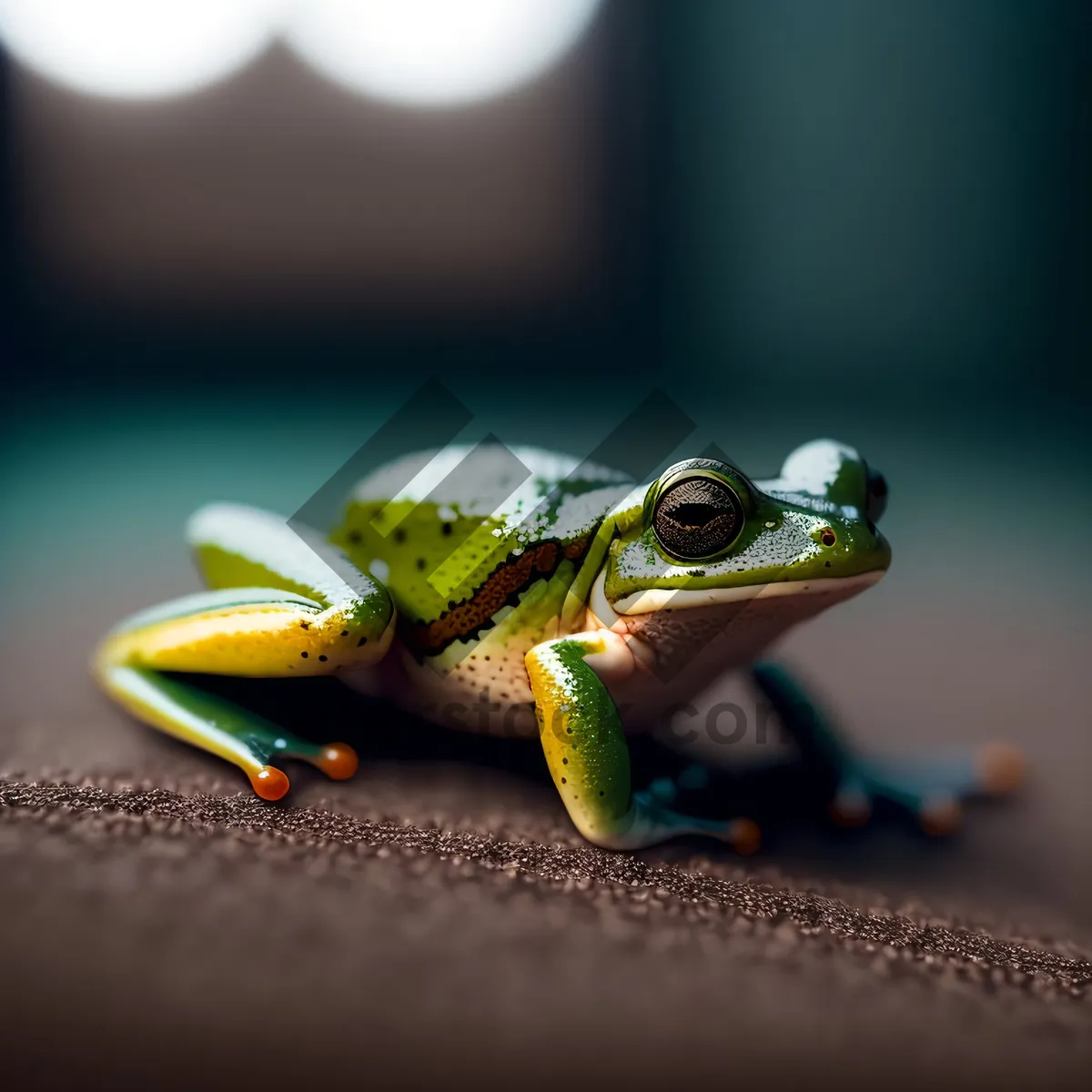 Picture of Colorful Eyed Tree Frog Looking Out