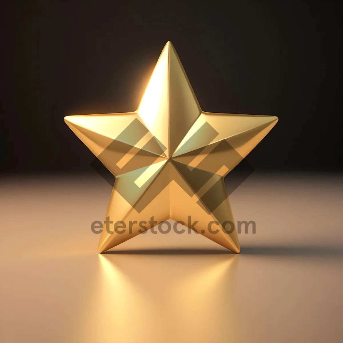 Picture of Shimmering Star Symbol: Five-Spot Icon Design