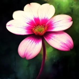 Vibrant Purple Floral Bloom in a Garden