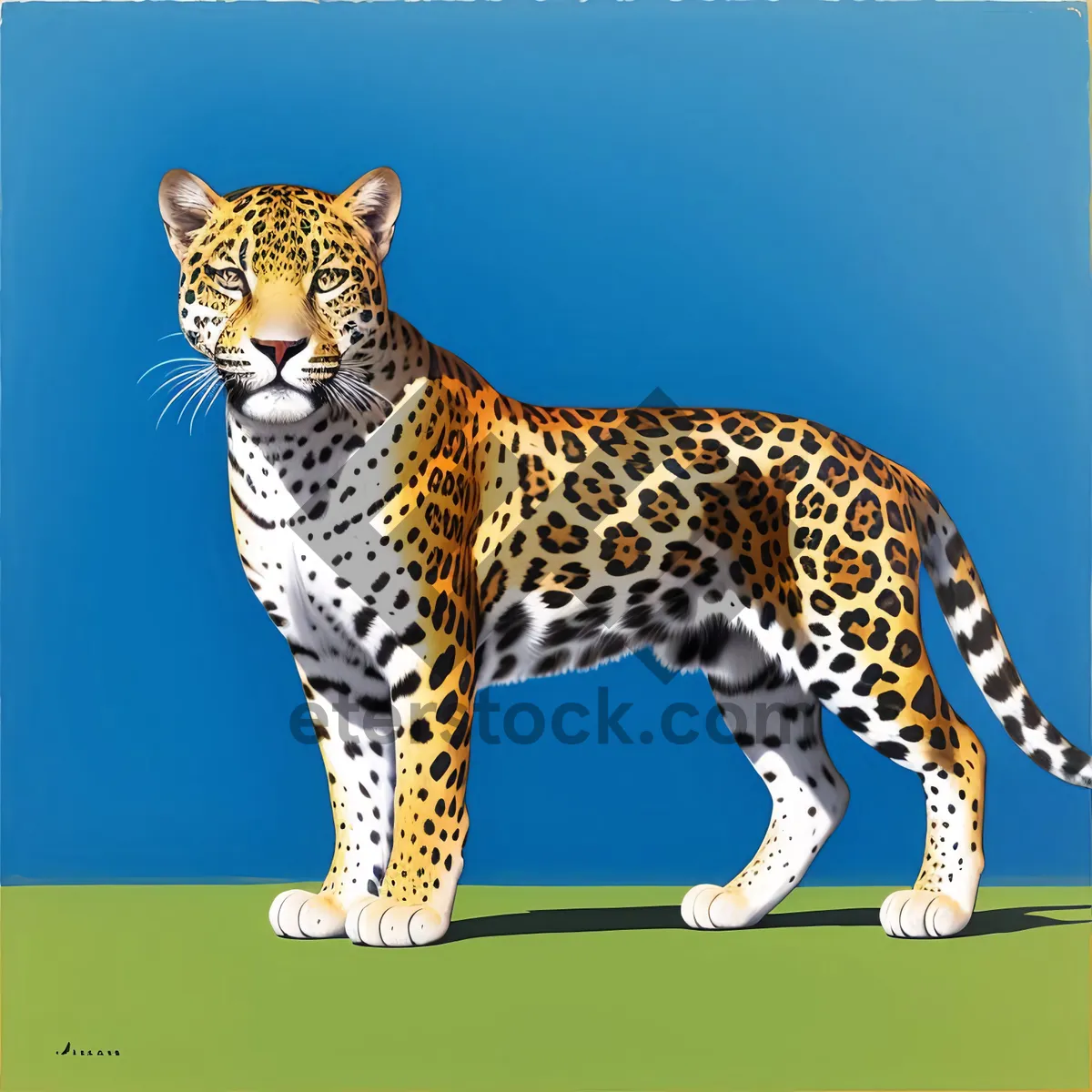 Picture of Leopard Feline Fur: Wild Carnivore with Striking Spots