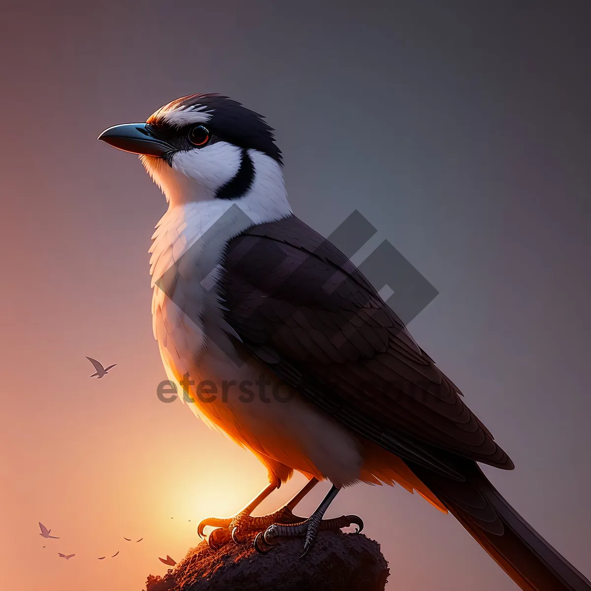 Picture of Elegant Starling perched on a tree