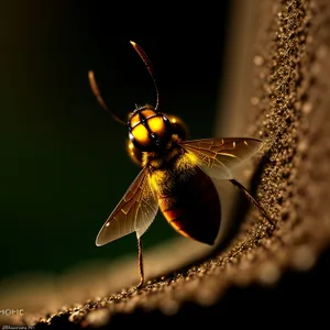 Dragonfly Wing Close-Up: Invertebrate Insect Fly