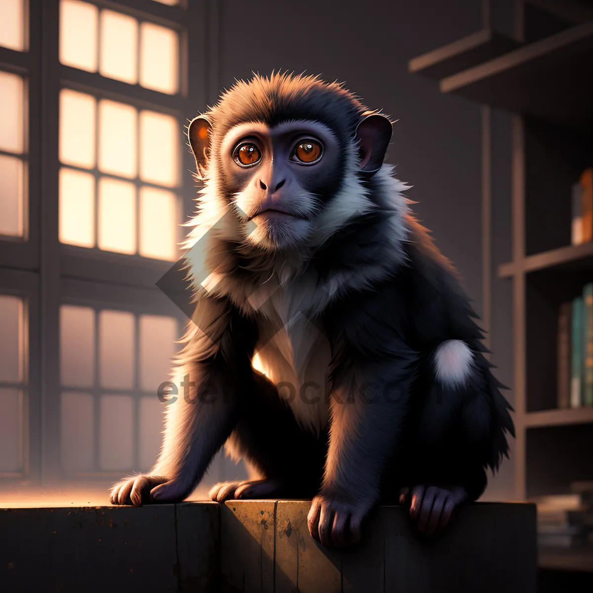Picture of Cute Primate Kitty with Furry Whiskers