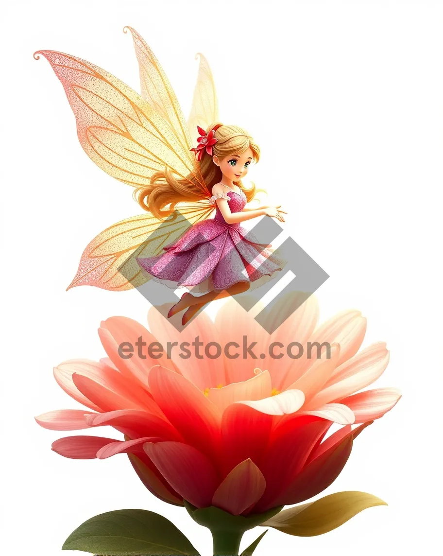 Picture of Floral Lotus Icon Design Element with Pink Tones