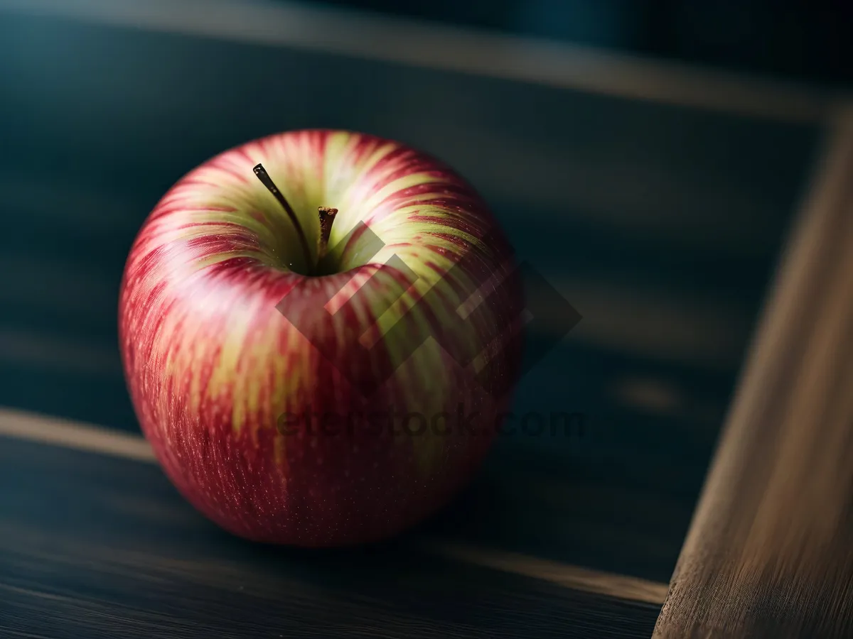 Picture of Fresh and Juicy Red Delicious Apple