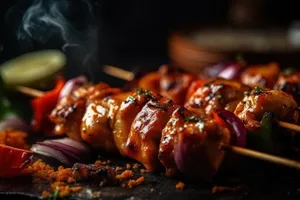 Sizzling Barbecue Pork Steak with Pepper Sauce