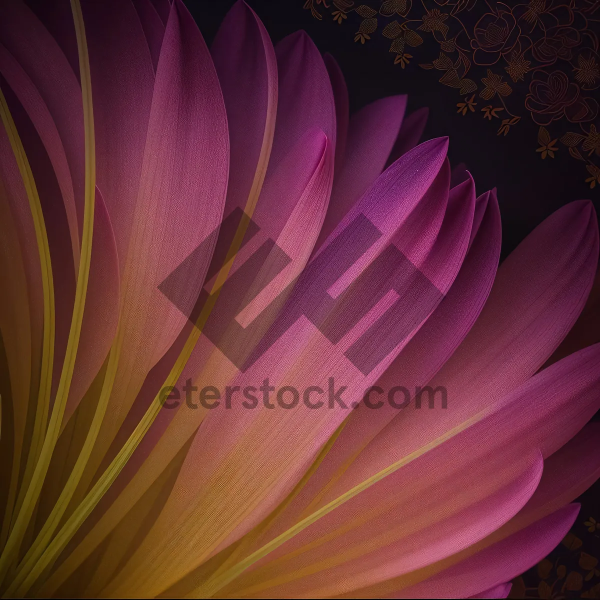 Picture of Abstract Flowing Fractal Petal Design