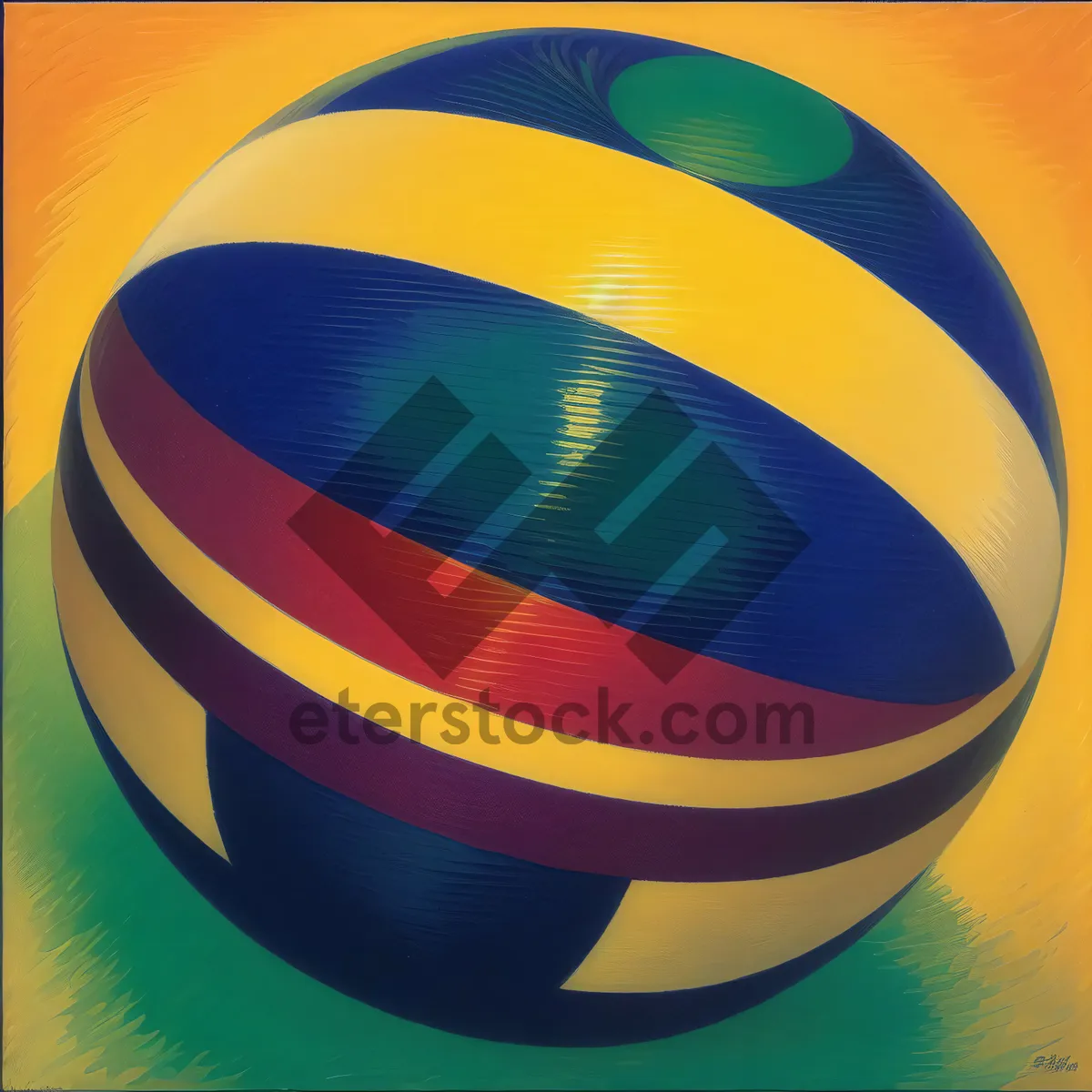 Picture of Global Volleyball Championship Flag and Ball