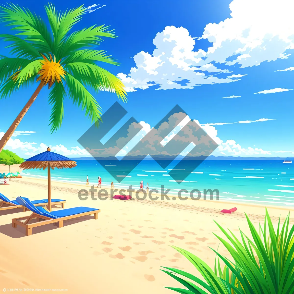 Picture of Tropical Paradise: Serene Seaside Escape