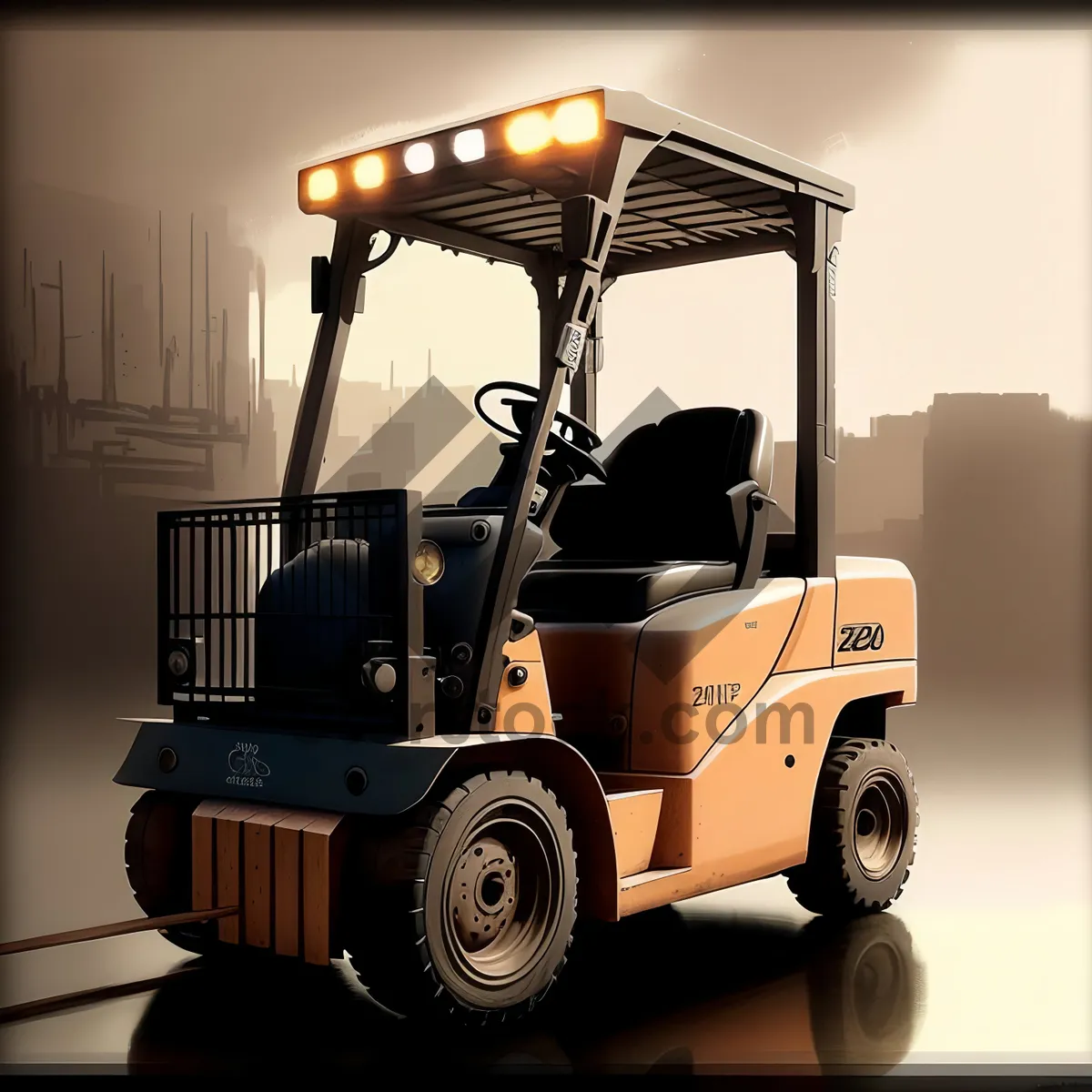 Picture of Versatile Heavy-duty Forklift Truck for Efficient Cargo Transport