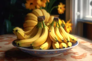 Fresh and healthy banana snack for breakfast