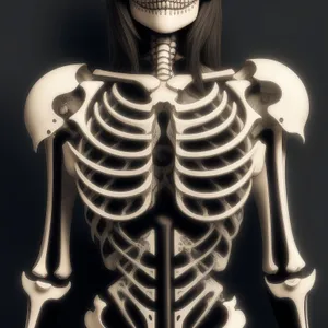 Human Spine X-ray Illustration: Anatomy of Skeletal Health