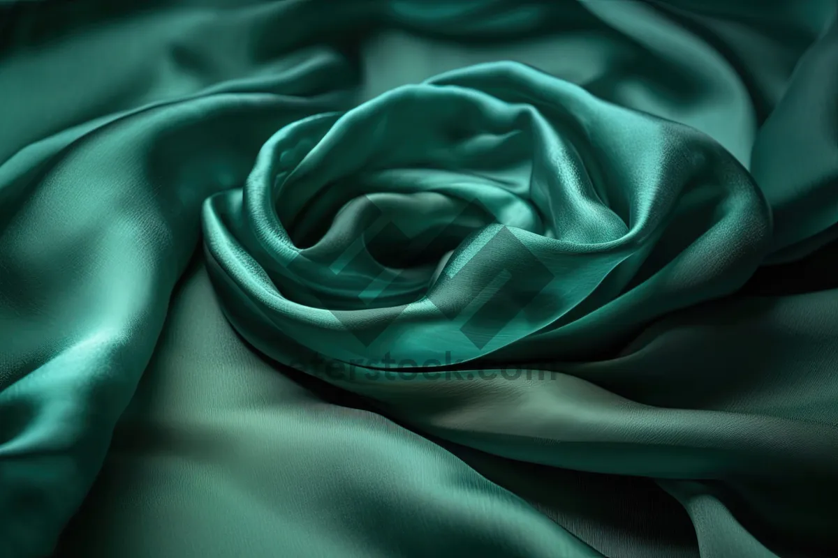 Picture of Elegant Flowing Silk Fabric Background Texture