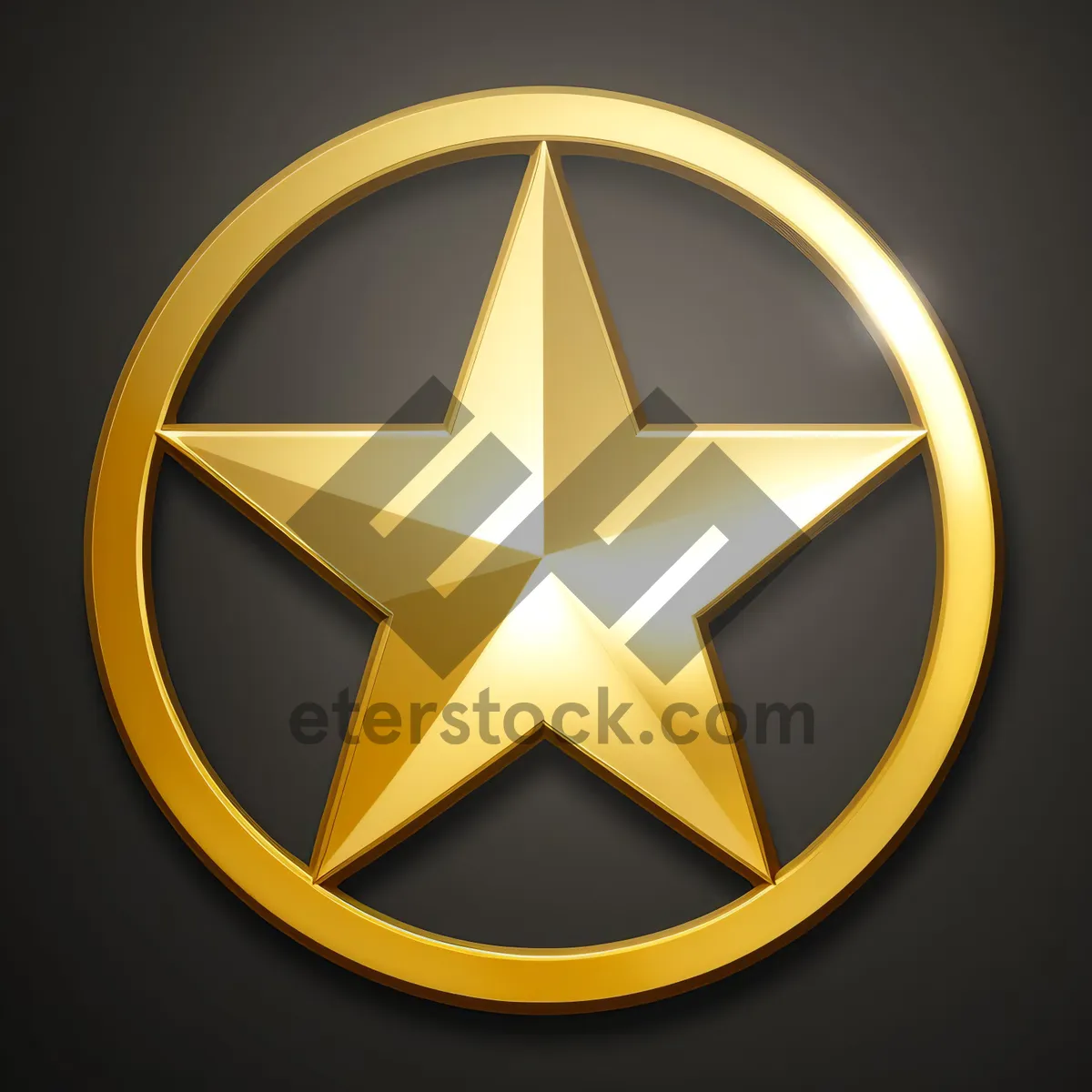 Picture of Shiny Hazard Icon Set: Gem Sign Button