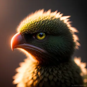 Wild Feathered Portrait: Majestic Stare of a Prairie Chicken