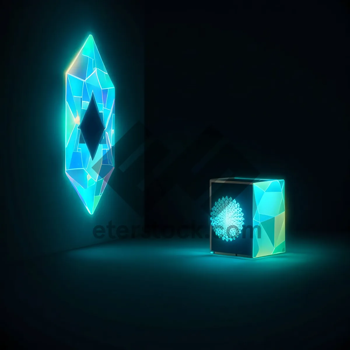 Picture of Black Glass 3D Web Button Set Icons