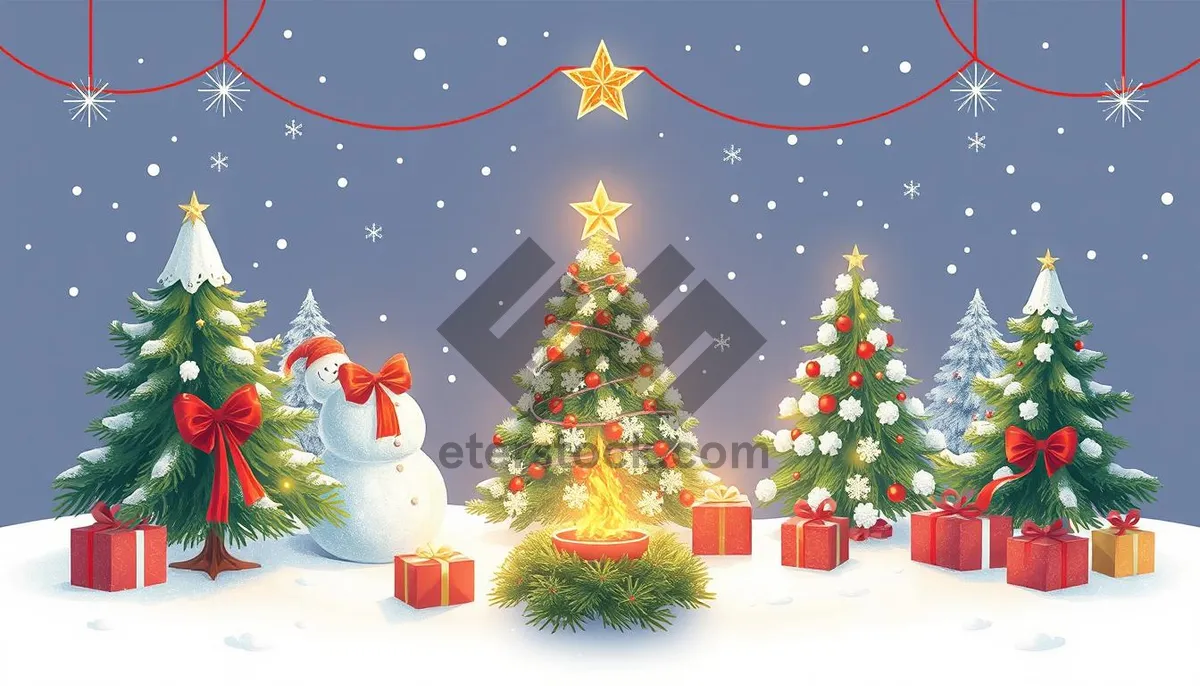 Picture of Festive Snowflake Winter Wonderland Decoration