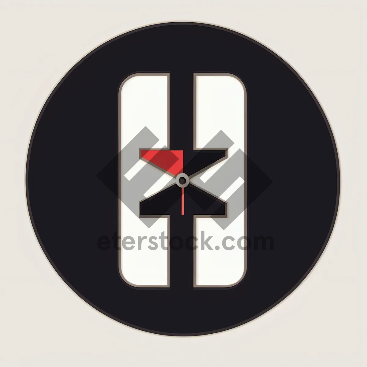 Picture of Glossy Black Round Web Button Icon