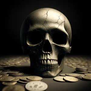 Fearful Skull in Pirate Attire