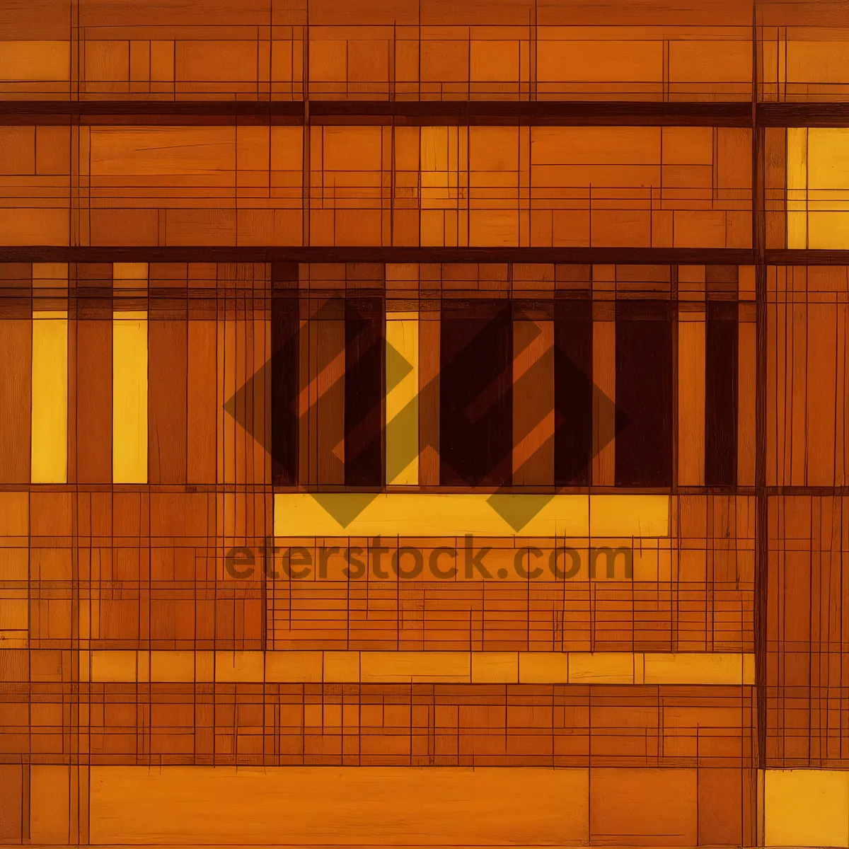 Picture of Modern Glass Office Building with Urban Skyline Reflection