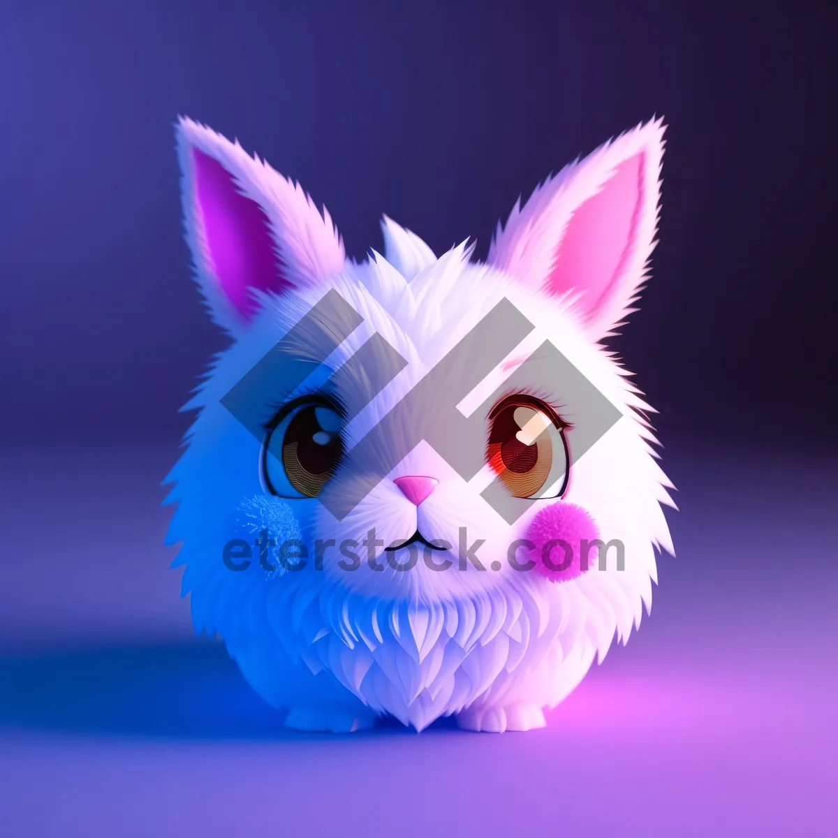 Picture of Cute Bunny Cartoon Graphics - Fun Pet Rabbit Art