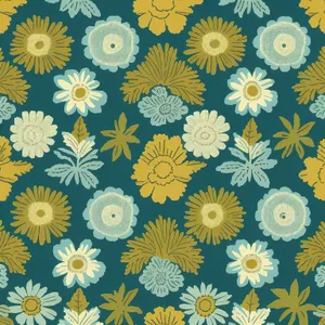 Floral Vintage Wallpaper Design Texture Art Pattern