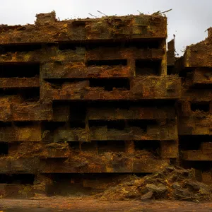 Grunge Shipwreck Wall Texture - Aged Wooden Vessel