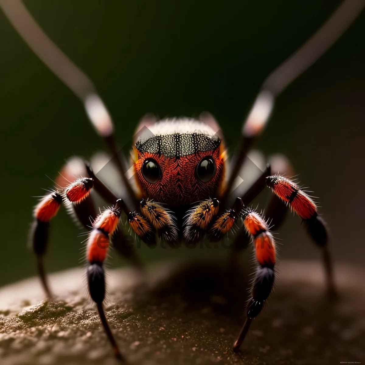 Picture of Black Leaf Beetle with Long-Horned Antenna